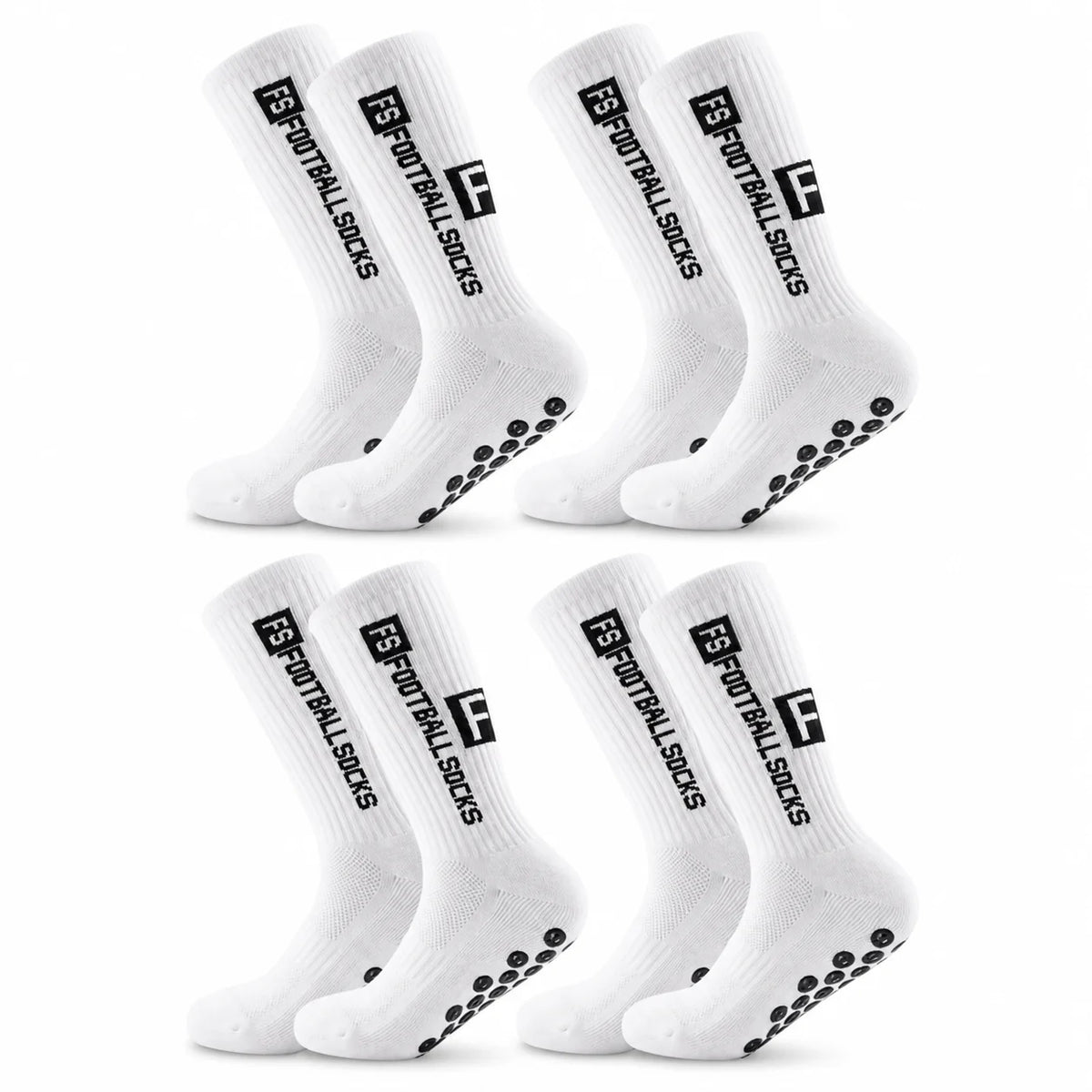 Sports Socks 4-Pack Polyester Non-Slip Sports Socks for Men Women Daily Essential Workout Training Top Quality