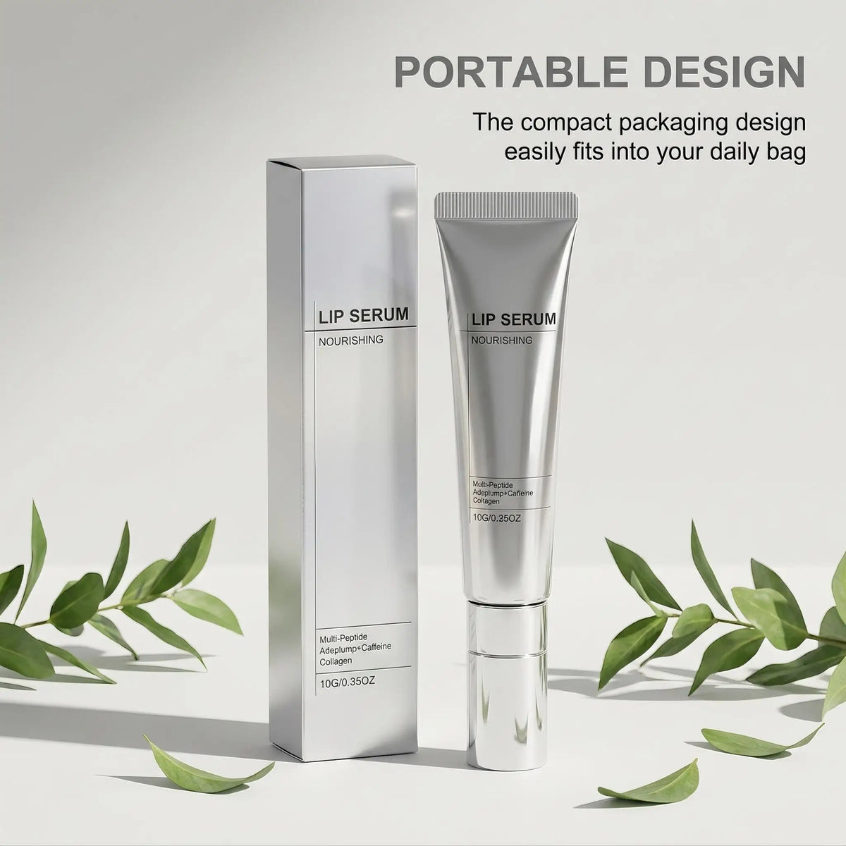 Lip Nourishing Serum Hydrating Moisturizing Plumping Firming Collagen Peptides Fade Lines Lip Plumper Volumizing Smoothing Gloss Treatment