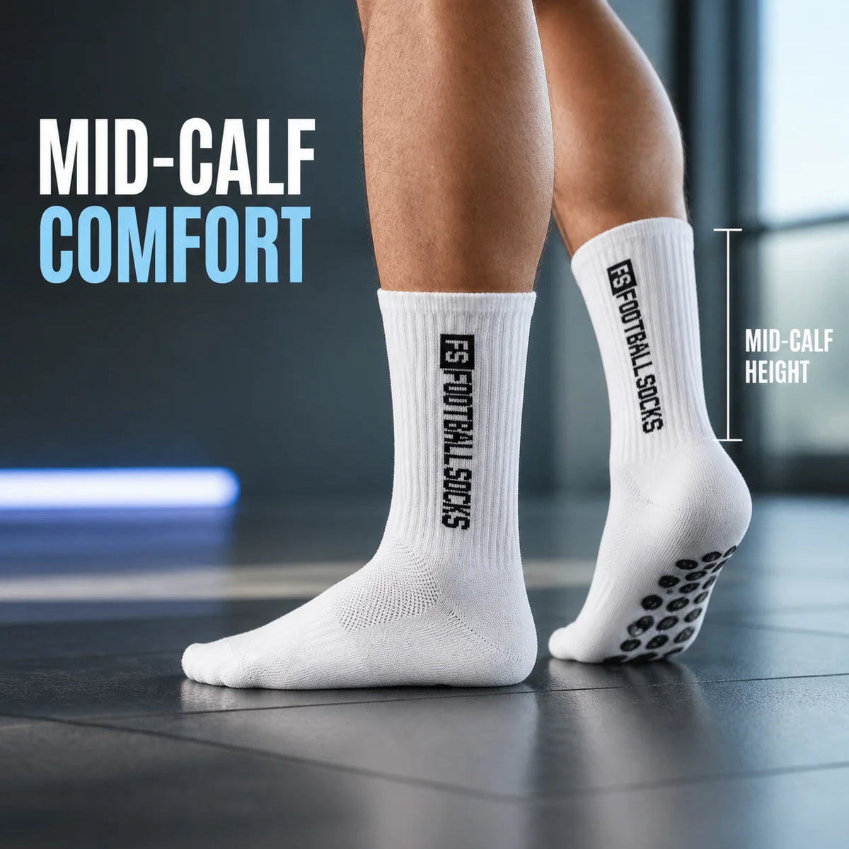 Sports Socks 4-Pack Polyester Non-Slip Sports Socks for Men Women Daily Essential Workout Training Top Quality