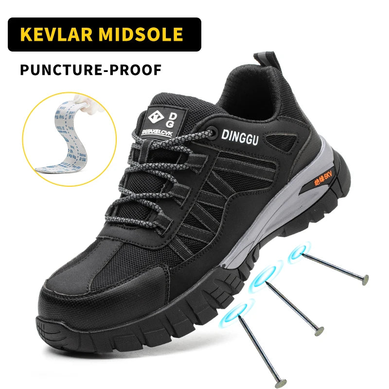 Steel Toe Work Boots for Men and Women with Puncture Resistant Sole