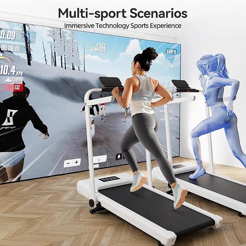 Hot Walking Pad Treadmill with 9% Incline Under-Desk for Home/Office 37.4inch Belt LCD Display Portable Foldable Safety Armrest