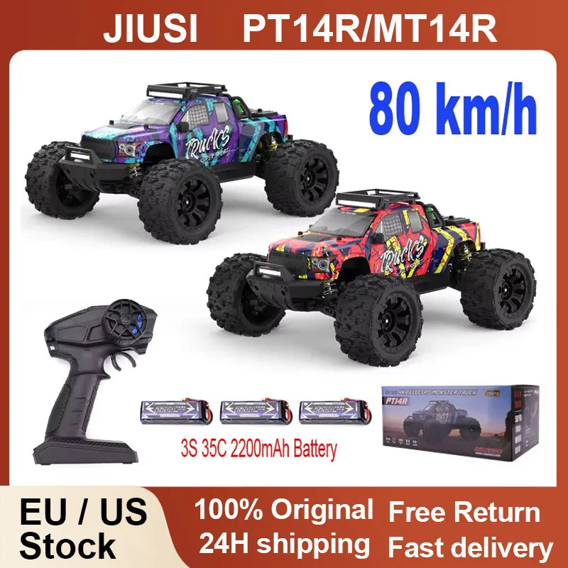 JIUSI PT14R MT14R 1 to 14 Scale 4WD Brushless RC Truck 80kmh