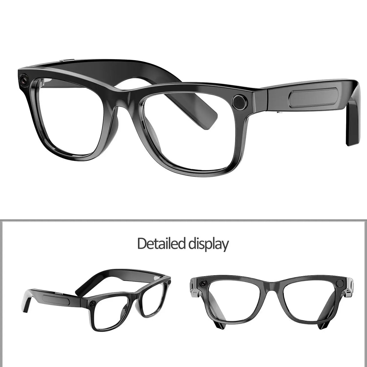 4K Camera Glasses with AI Translation 8MP Camera and Open Ear Audio