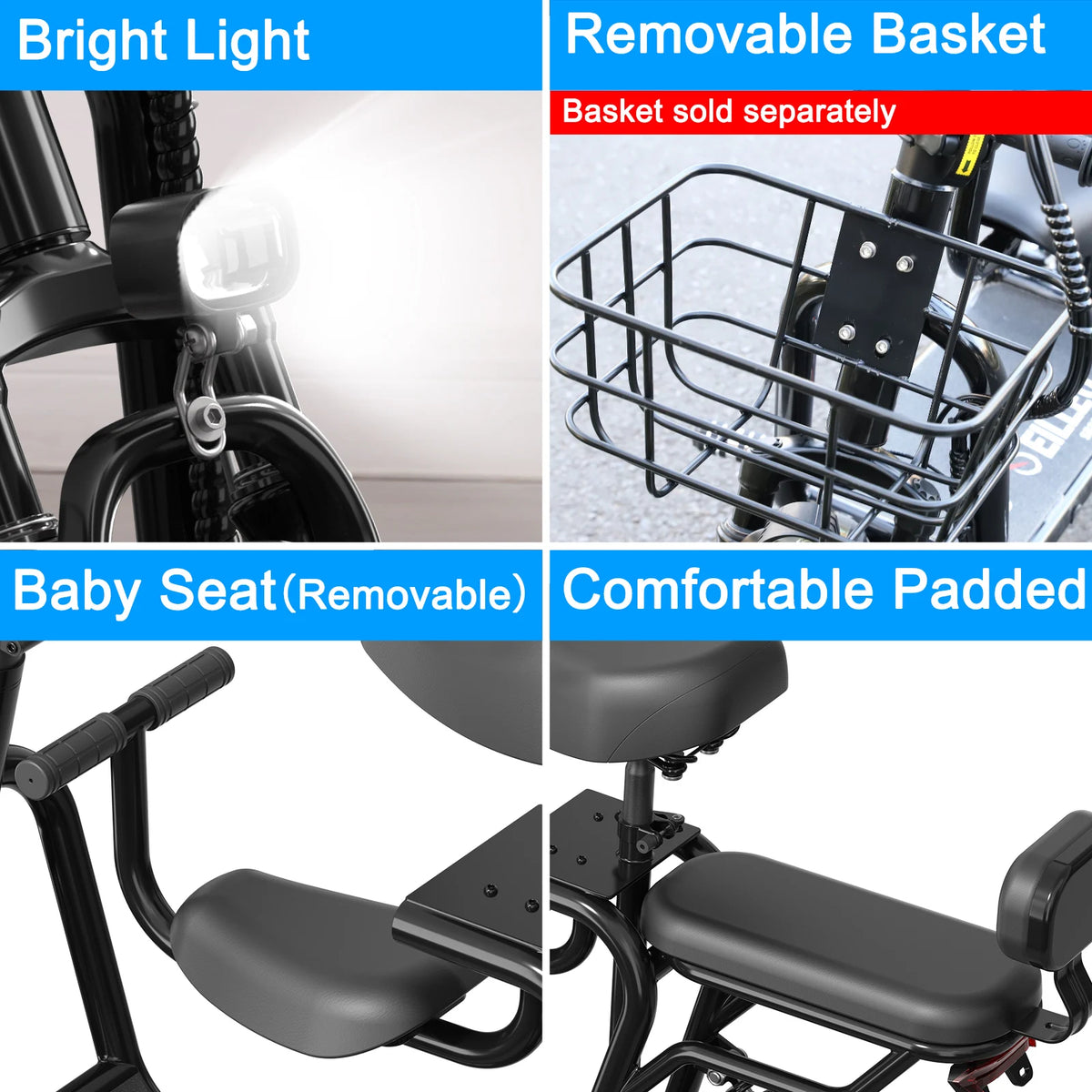 Spacewalk Electric Scooter with Seat for Adult, 48V Electric Scooter for Adults 750W Motor, 20 Mile Range, 18.75MPH, 14" Tires
