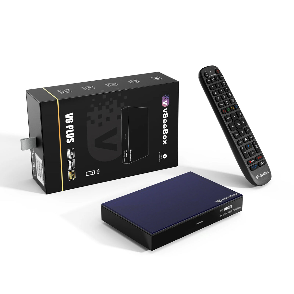 2026 vSeeBox V6 Plus 8K Android TV Box With Voice Control WiFi 6
