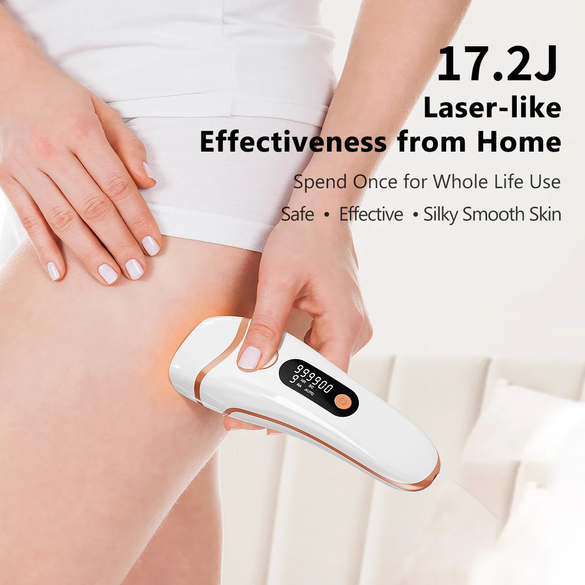 IPL Hair Removal Device With 999000 Flashes for Men and Women