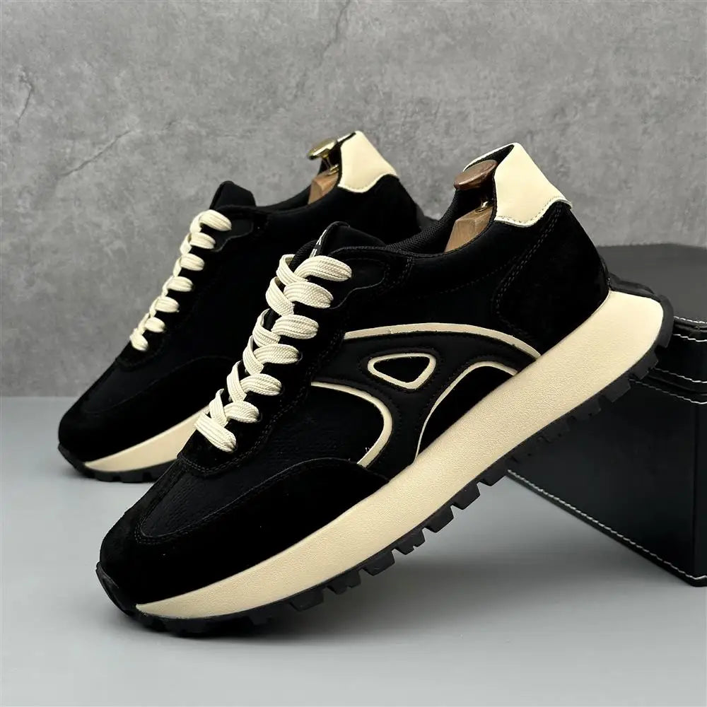 Mens Golf Shoes Lace Up Comfortable Durable Athletic Sneakers