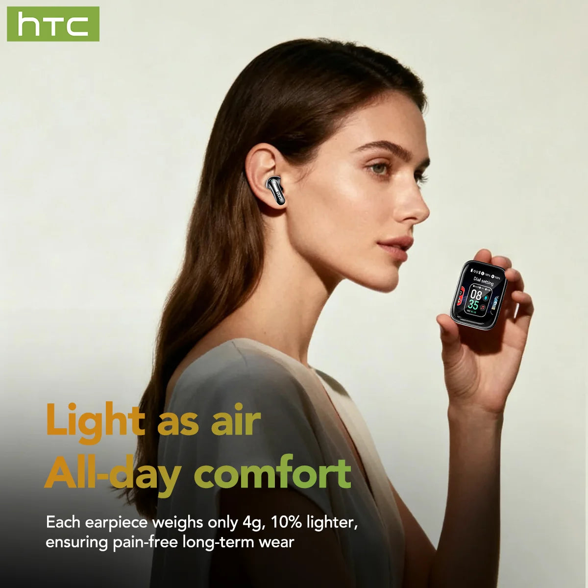AI Translation Bluetooth Earbuds Sliding Cover 30 Hour Playback Noise Cancelling