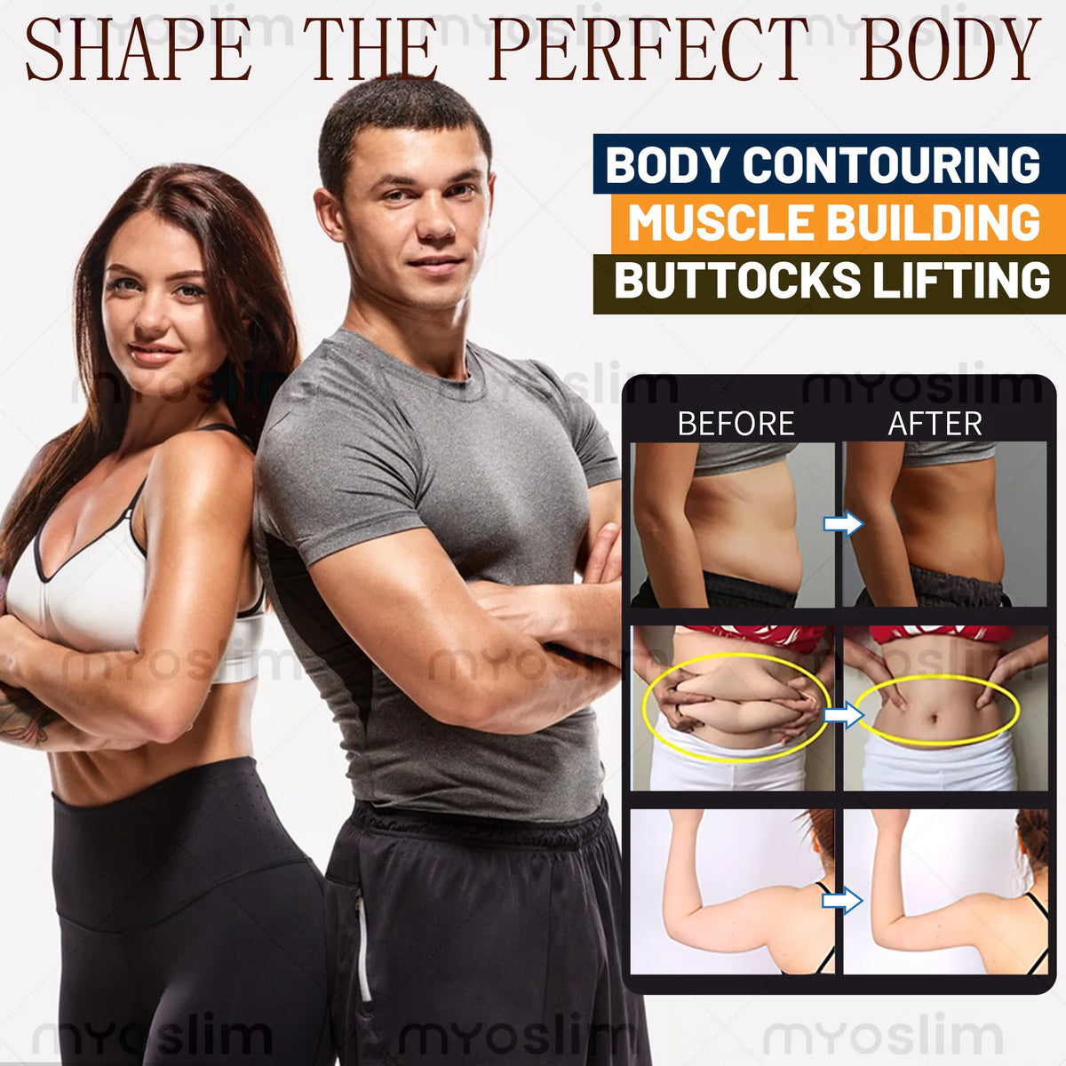 Professional Muscle Stimulation EMS Neo Machine 4 Handles MYOslim Electromagnetic Body Sculpting Beauty Equipment for Fitness