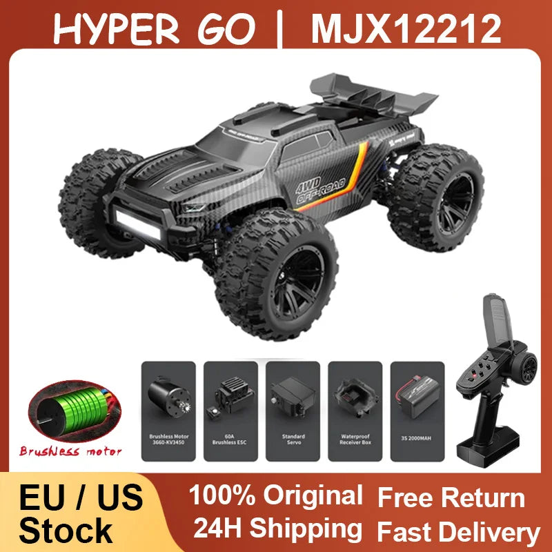 MJX 1 12 Scale 58KMH Brushless 4WD Remote Control Monster Truck
