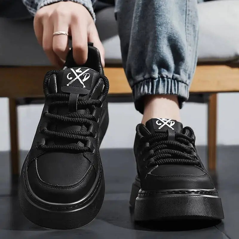 Mens Lightweight Lace Up Low Top Soft Sole Board Shoes