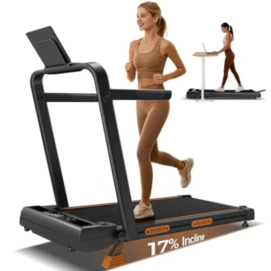 Under Desk Walking Pad Treadmill with Aluminum Frame for Home Office