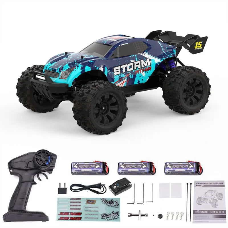 JIUSI PT14R MT14R 1 to 14 Scale 4WD Brushless RC Truck 80kmh