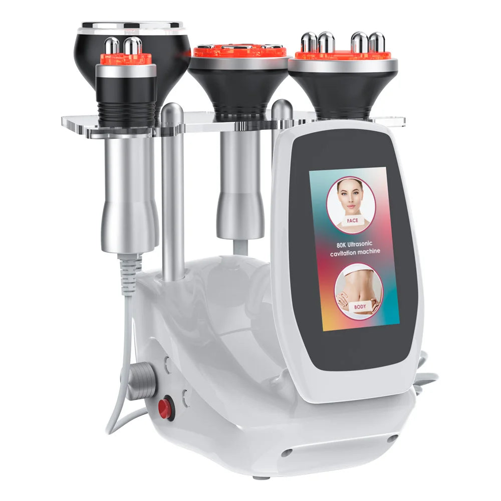 4 in 1 80K Cavitation Ultrasonic Body Slimming Machine Beauty Devic Facial Massager Skin Tighten Face Lifting Vacuum Suction