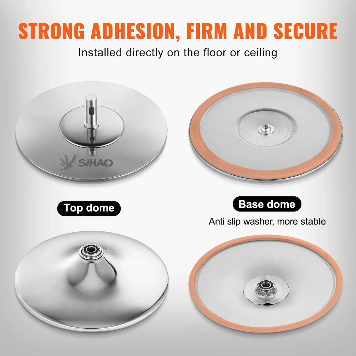 Adjustable Stainless Steel Spinning and Static Dance Pole Kit for Fitness