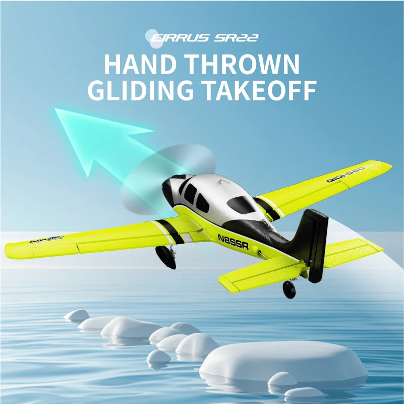 4CH RC Plane QIDI580 Brushless Stunt Glider 2.4G Remote Control Aircraft EPP Foam Fixed Wing Airplane Model Toys
