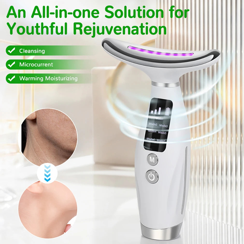 LED V Face Lift Massage with 7 Colors Pormote Skin Tightening Rejuvenation 3 Model Adjust Beauty Repair Skin Household Use