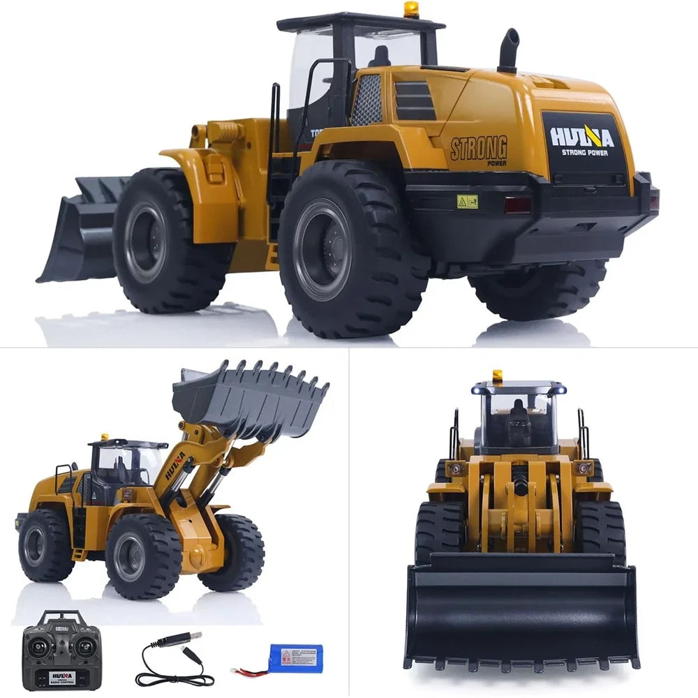Huina 1583 RC Bulldozer 22 Channel Remote Control Engineering Truck