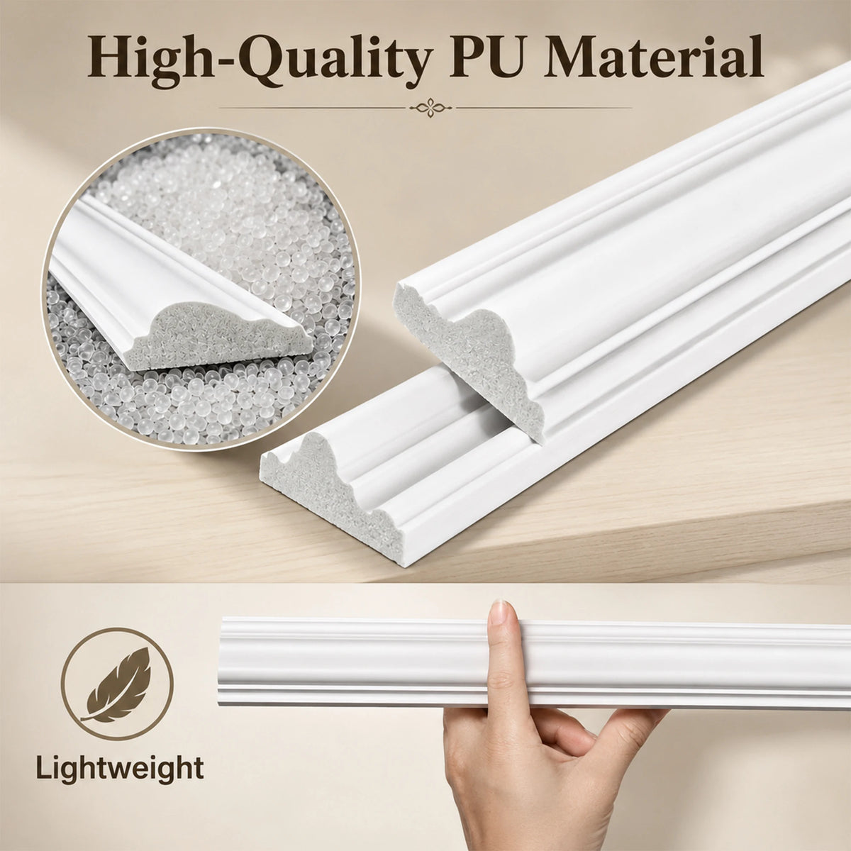 Peel And Stick Double Frame Wainscoting Wall Molding Kit 3 Sets
