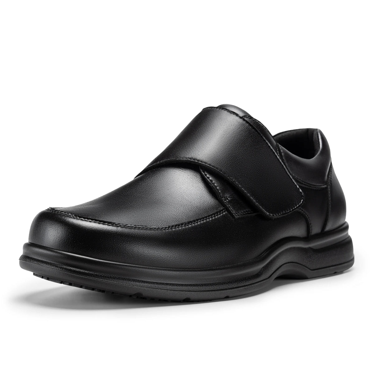FitVille Mens Wide Toe Box Oxford Walking Shoes With Arch Support