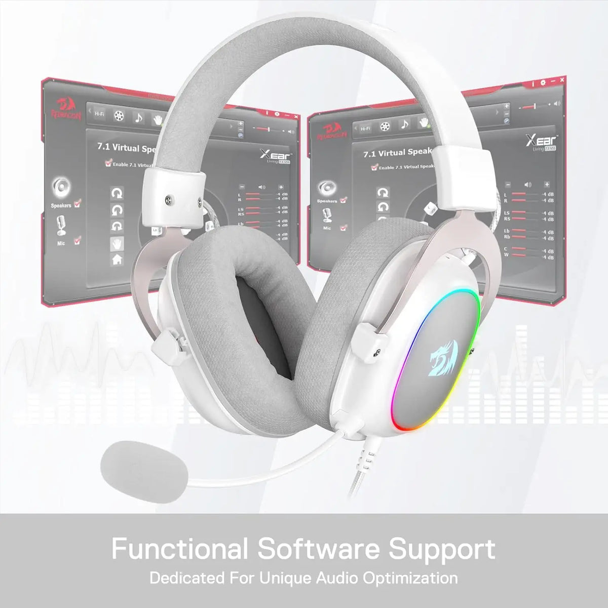 Redragon H510 Zeus X RGB Wired Gaming Headset With 7.1 Surround Sound