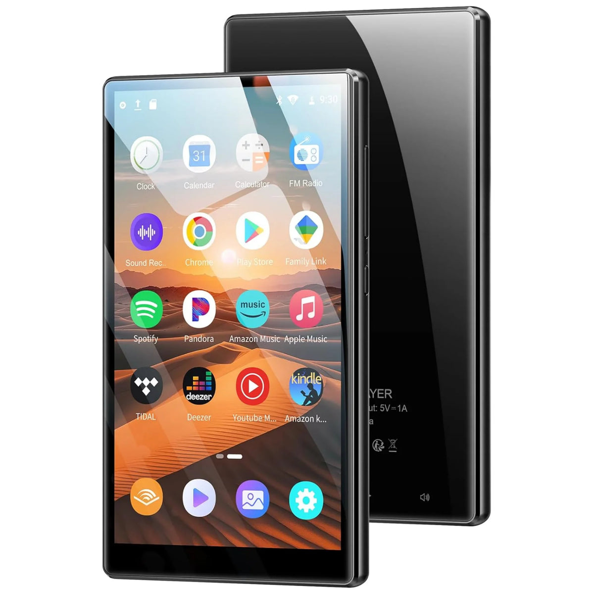 Android 13 MP3 Player 4.7 Inch 1080P Bluetooth WiFi 32GB 96GB 1TB