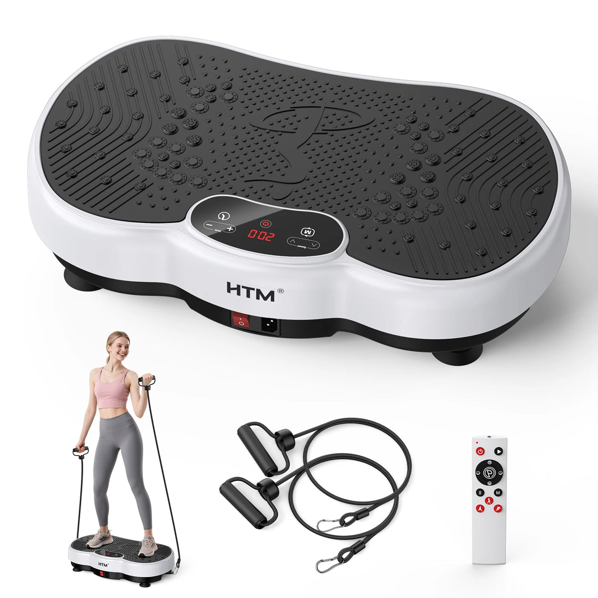 Vibration Plate Exercise Machine With 120 Speed Levels and LED Display