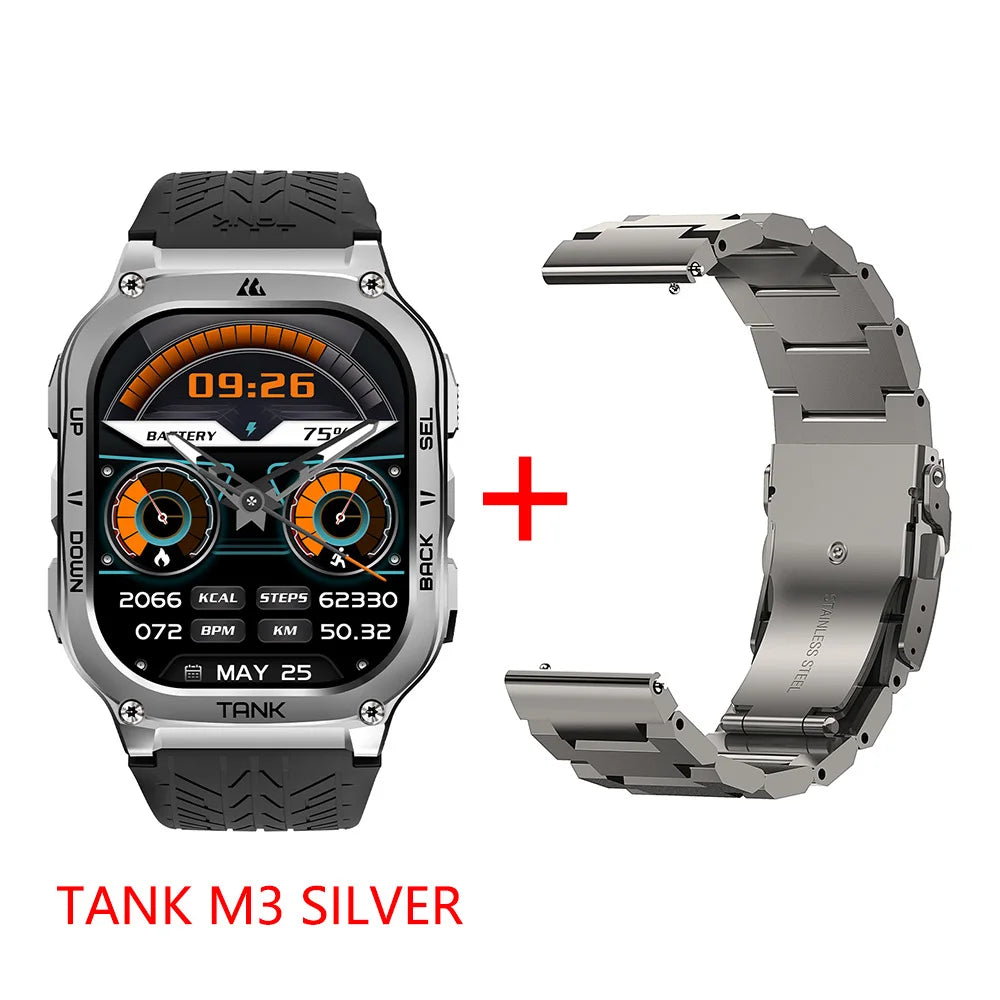 KOSPET Tank M3 AMOLED Smartwatch With Fitness Tracking And Bluetooth AOD