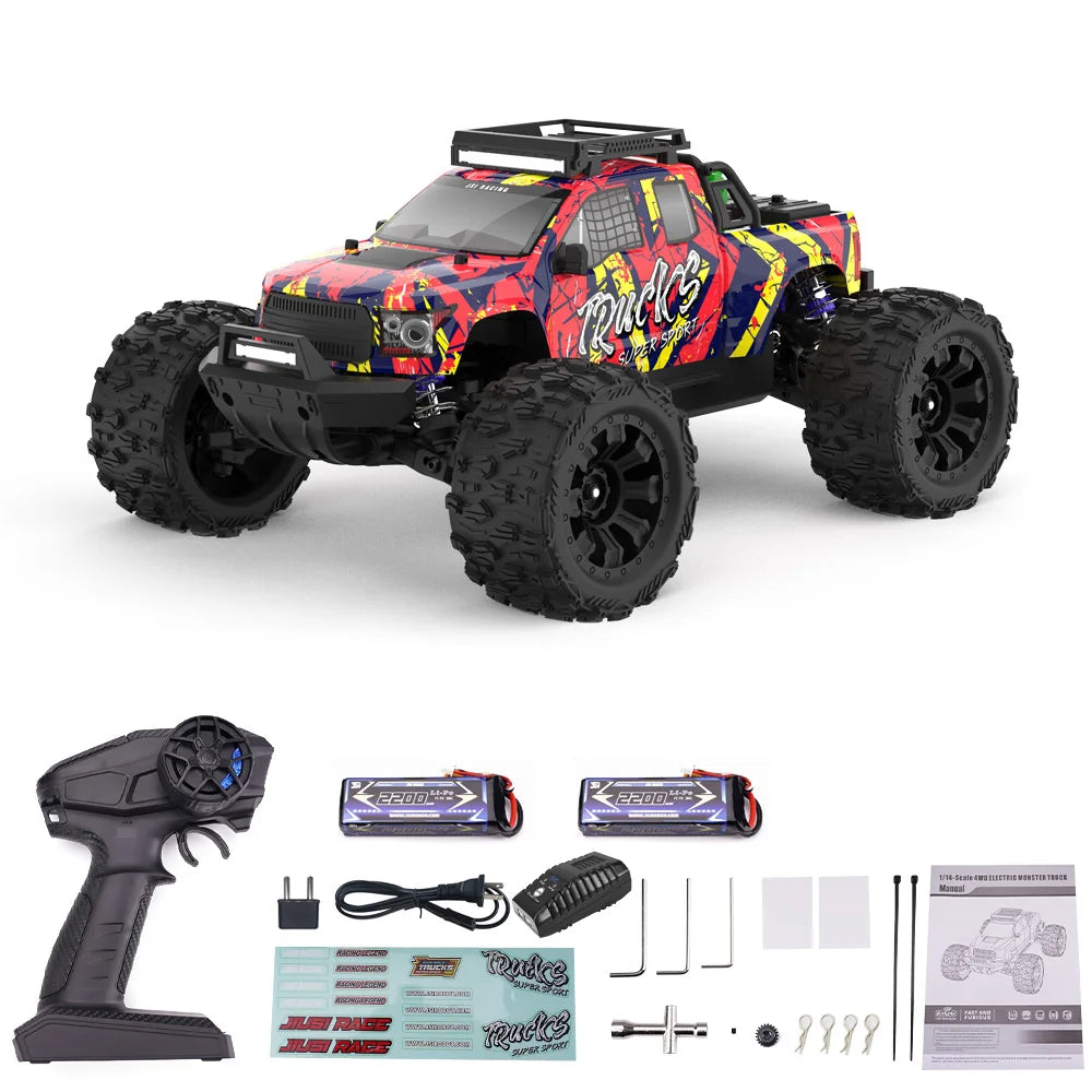 JIUSI PT14R MT14R 1 to 14 Scale 4WD Brushless RC Truck 80kmh