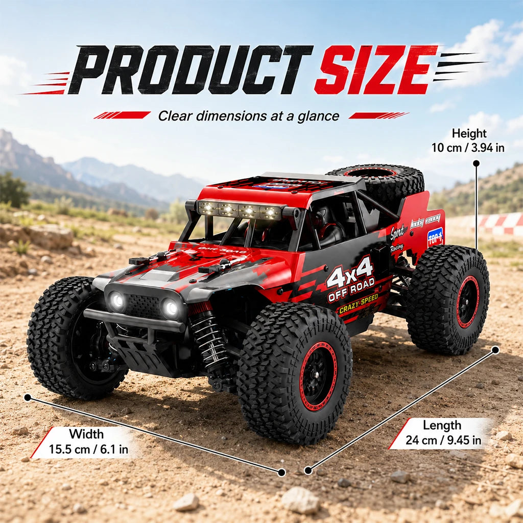 ZNLYRION SG202MAX 1 To 16 Scale Brushless 4WD RC Monster Truck 55KMH