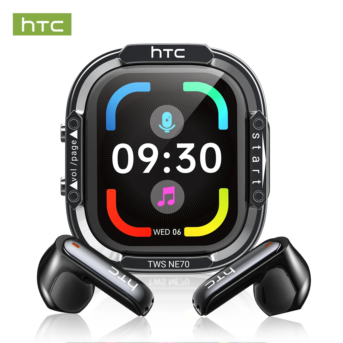 HTC NE70 Wireless Bluetooth Earbuds With AI Translator And 30 Hour Battery Life