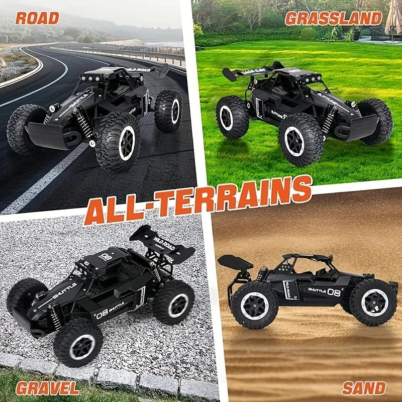 1 to 16 Scale Alloy RC Off Road Buggy with LED Lights and Remote Control