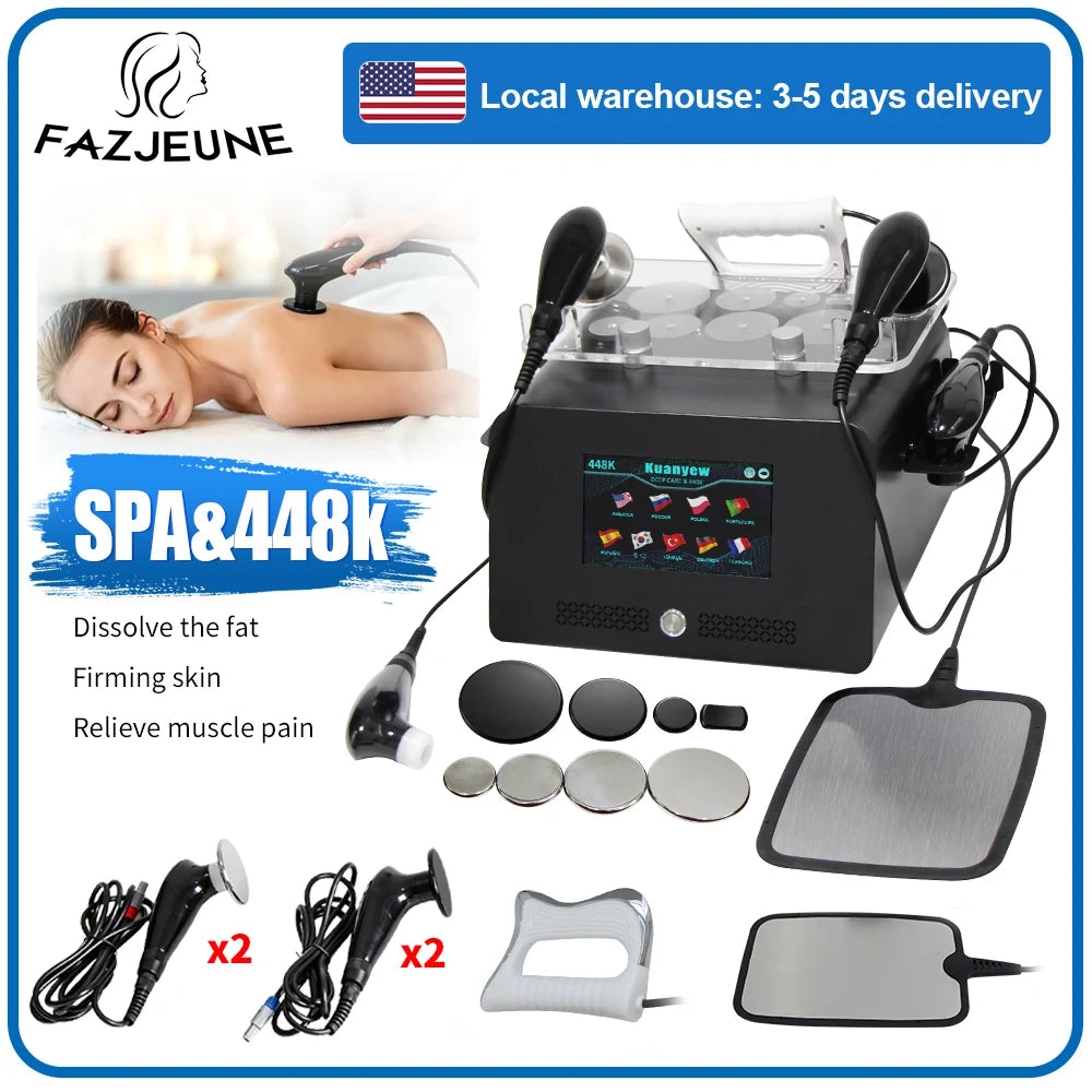 Tecar 448KHz Body Slimming Skin Tightening Massage Device