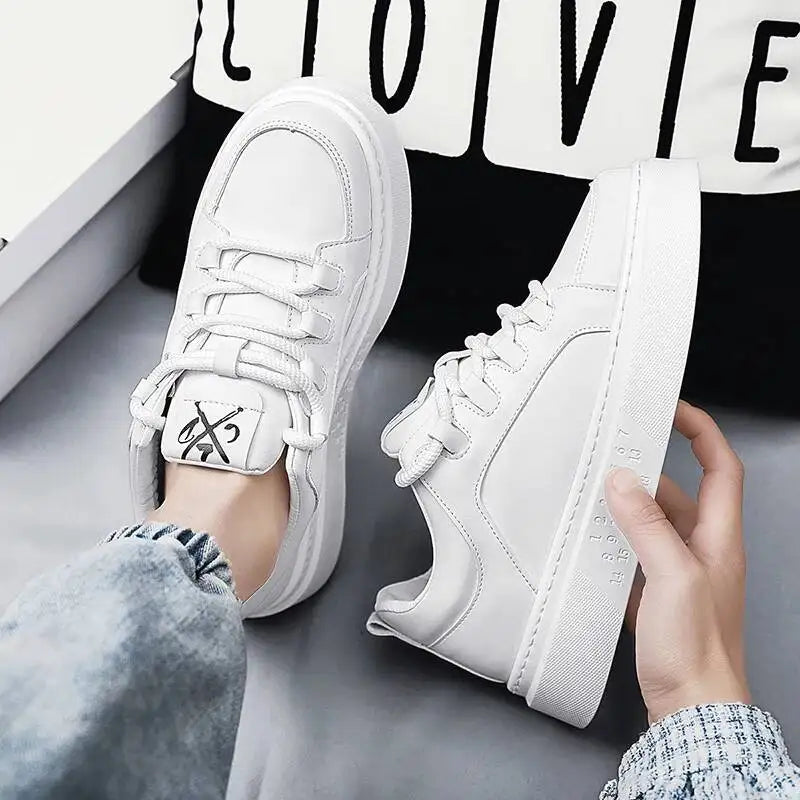 Mens Lightweight Lace Up Low Top Soft Sole Board Shoes