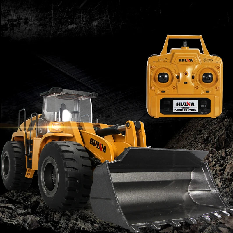 Huina 1583 RC Bulldozer 22 Channel Remote Control Engineering Truck