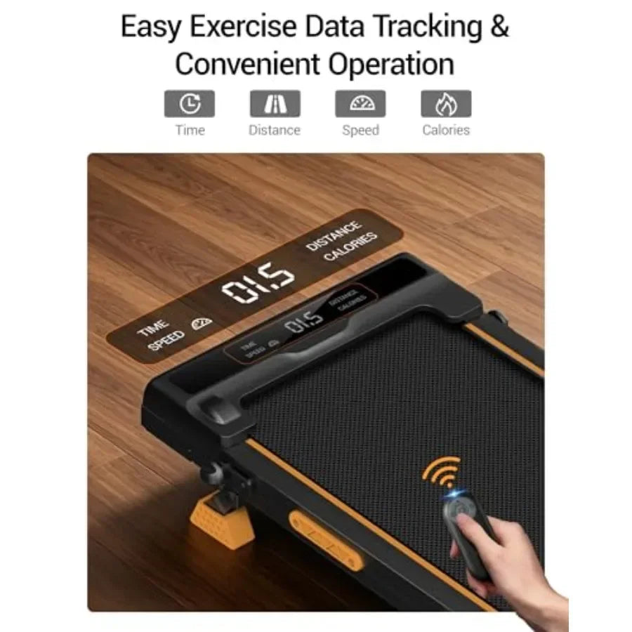 Under Desk Walking Pad Treadmill with Aluminum Frame for Home Office