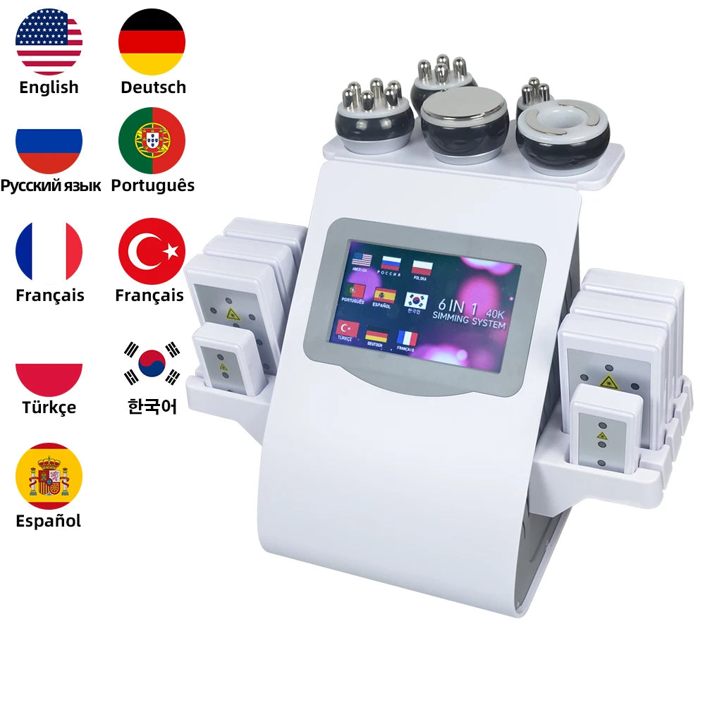 6 In 1 40K Cavitation Machine for Body Massage and Relaxation