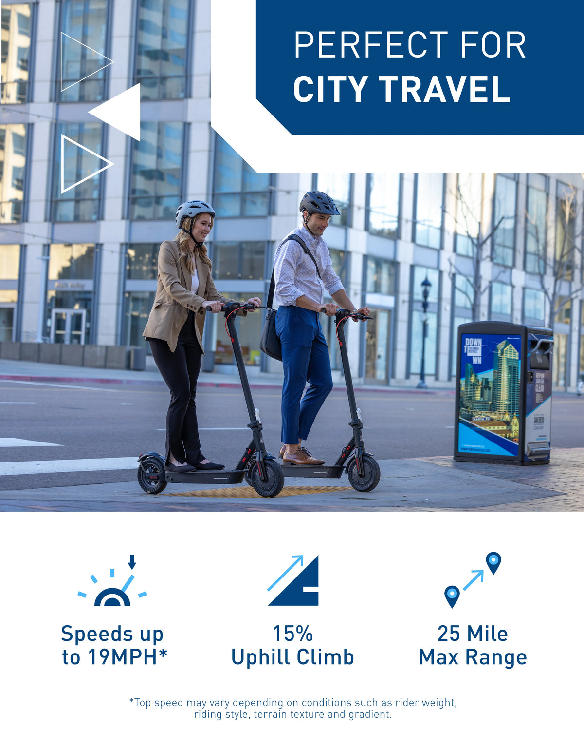 Hiboy KS4 Pro Electric Scooter 500W Powerful Motor, 10" Honeycomb Tires, Up to 25 Miles, 19 MPH Max Speed, Foldable for Easy Storage, Adults Favorite, Hiboy Smart App Control, LED Lights, Lightweight Design, Ideal for City Co