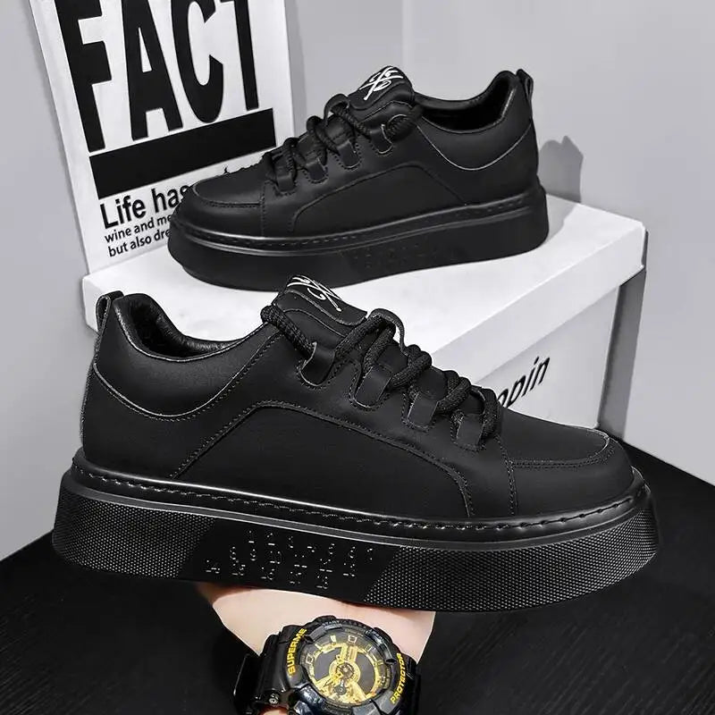 Mens Lightweight Lace Up Low Top Soft Sole Board Shoes