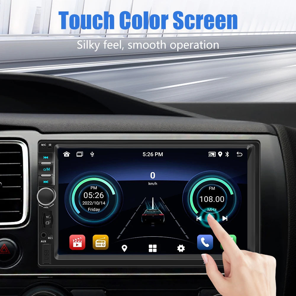 7 Inch 2 Din Car Stereo MP5 Player With Bluetooth USB Mirror Link