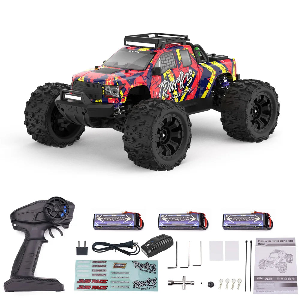 JIUSI PT14R MT14R 1 to 14 Scale 4WD Brushless RC Truck 80kmh