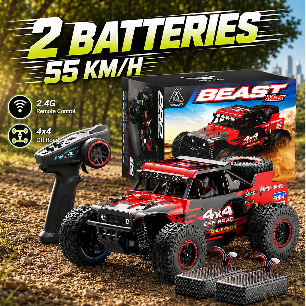 ZNLYRION SG202MAX 1 16 Scale 4WD Brushless RC Monster Truck 55KMH LED Lights