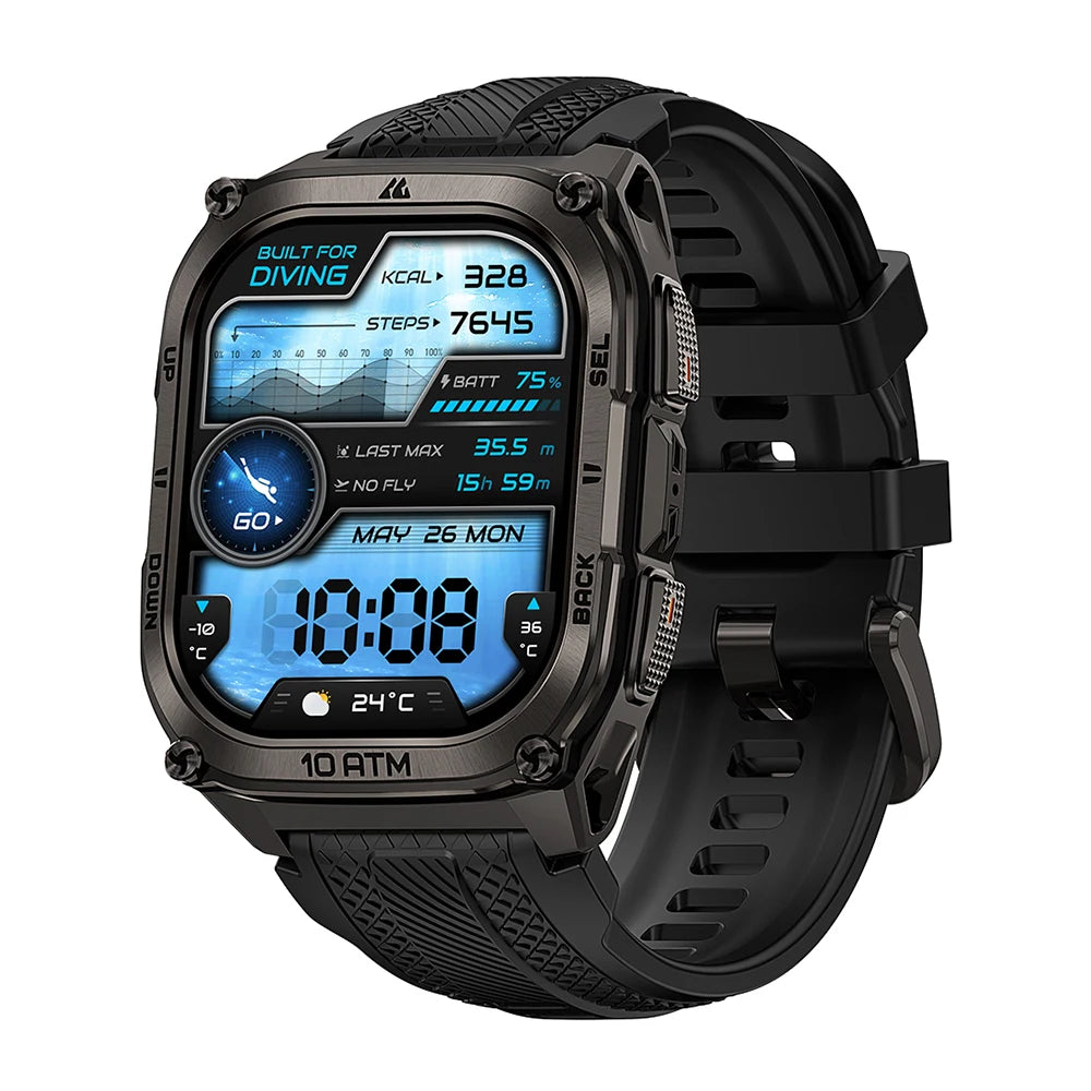 KOSPET Tank M4 Smartwatch With GPS, Offline Maps And 10ATM Waterproofing