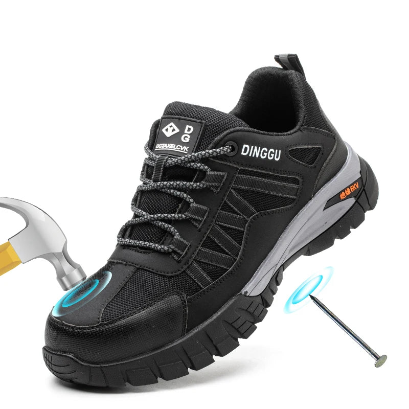 Steel Toe Work Boots for Men and Women with Puncture Resistant Sole