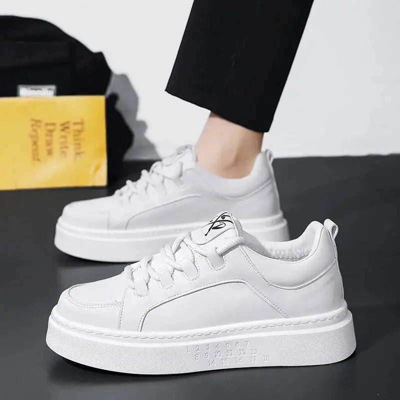 Mens Lightweight Lace Up Low Top Soft Sole Board Shoes