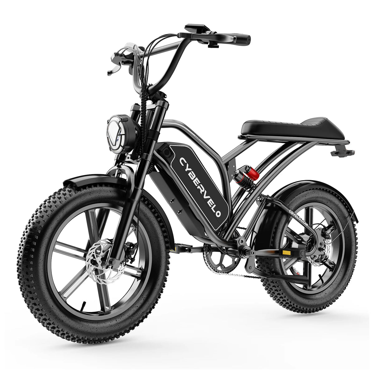 Cybervelo EK11 1000W Fat Tire Electric Dirt Bike 20" All-Terrain E-Bike 30MPH 48V 20AH/30AH Removable Battery