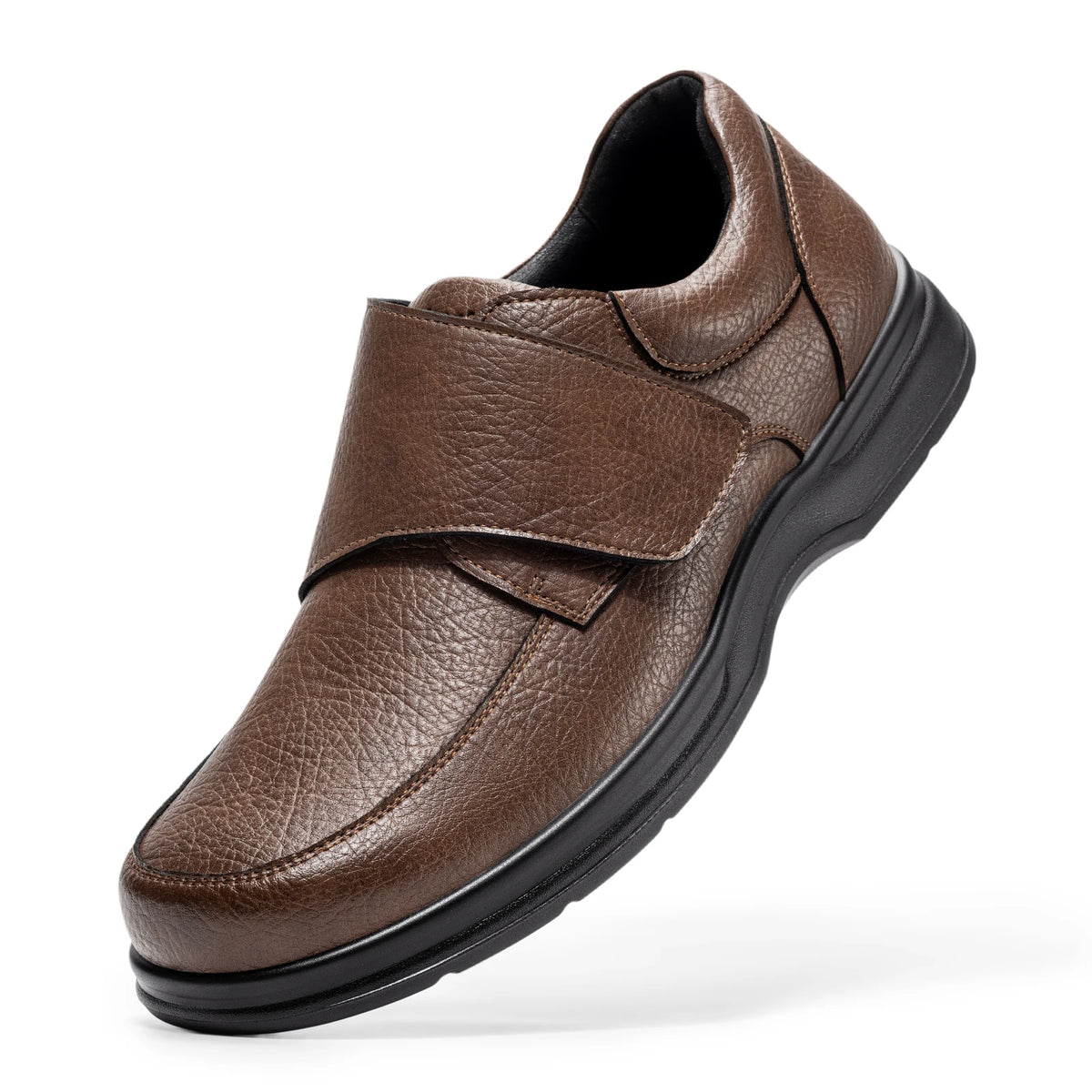 FitVille Mens Wide Toe Box Oxford Walking Shoes With Arch Support
