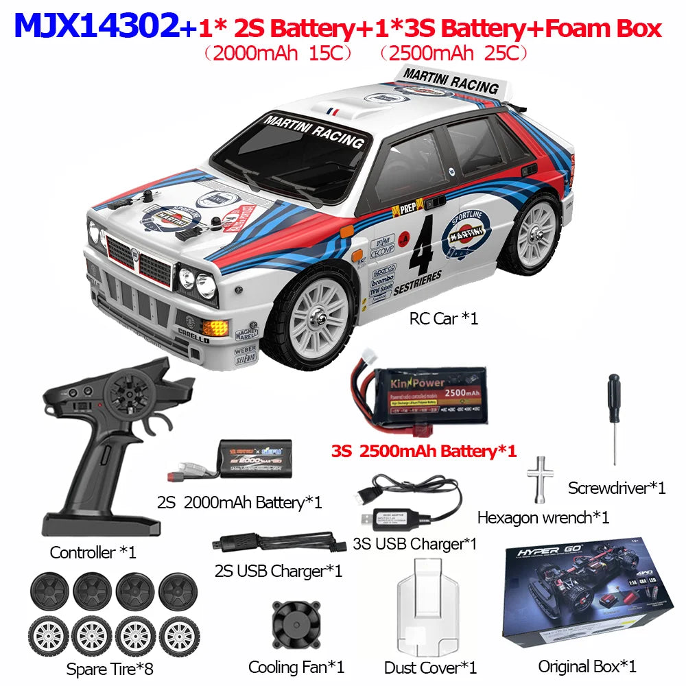 MJX Hyper Go 14304 RC Drift Car With Gyroscope High Speed Volkswagen Toy