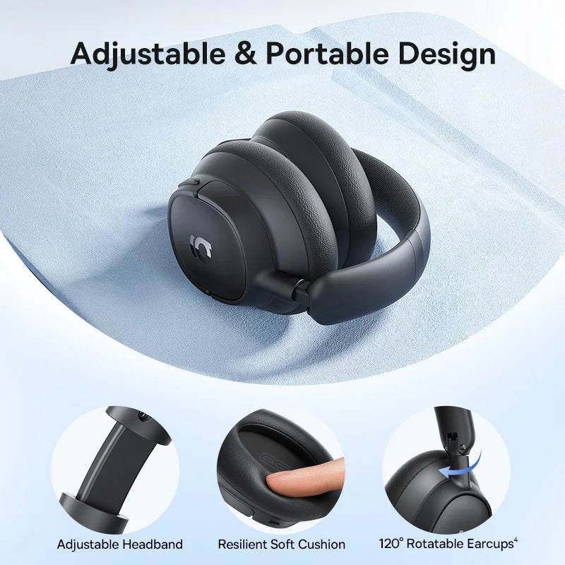 Baseus Wireless ANC Headphones With LDAC Bluetooth 6.0 And 80 Hour Battery