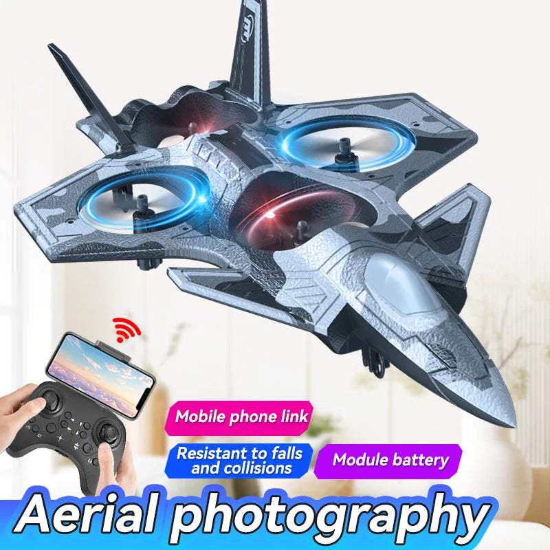TongLi M5 RC JI Fighter Plane Drone with Stunt Flip Altitude Hold